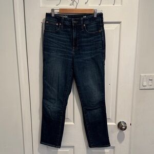 J. Crew Dark Indigo Straight Leg Jeans